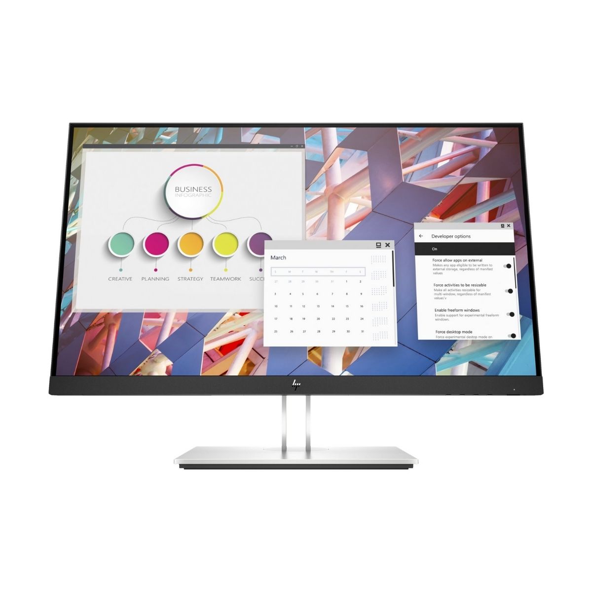 HP E24 G4 FHD Monitor 60,5cm 23,8 Zoll HDMI USB port VGA Display Port