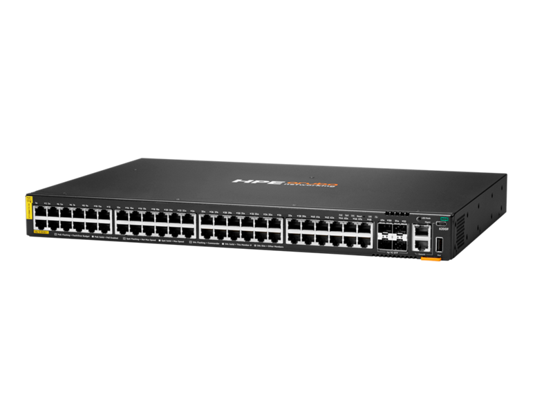 HPE Aruba Networking CX 6200F 48G Class 4 PoE 4SFP 370W Switch HPE Aruba Networking CX 6200F 48G Class 4 PoE 4SFP 370W Switch