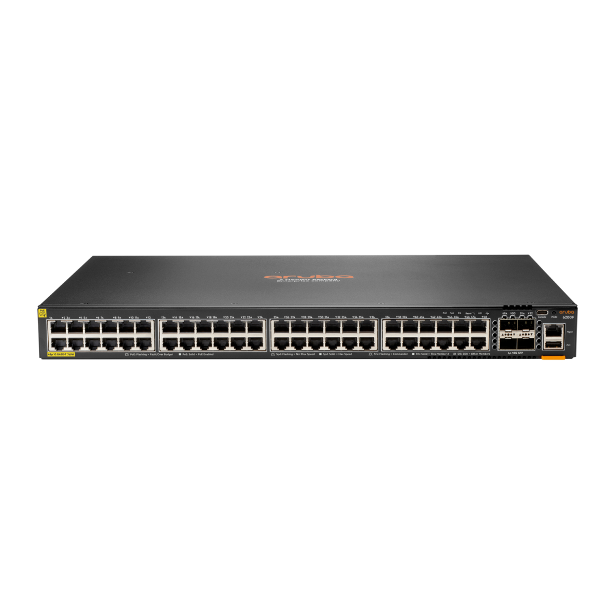 JL727A - Aruba 6200F 48G CL4 PoE 4SFP+370W Switch 