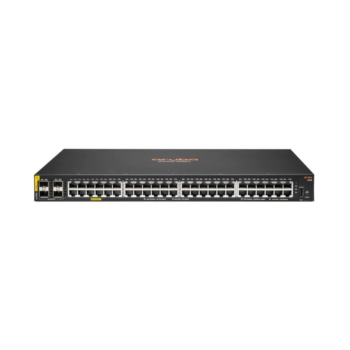 HPE Aruba Networking CX 6100 48G CL4 PoE  4SFP+ 370W Switch