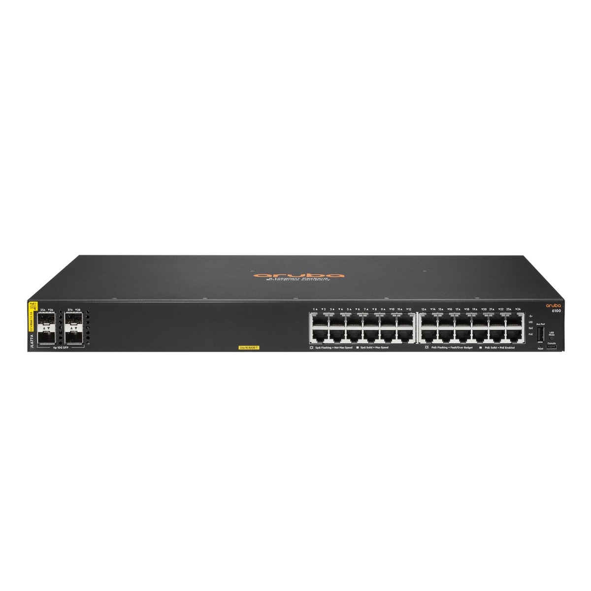 HPE Aruba Networking CX6100 24G CL4  PoE 4SFP+ 370W Switch