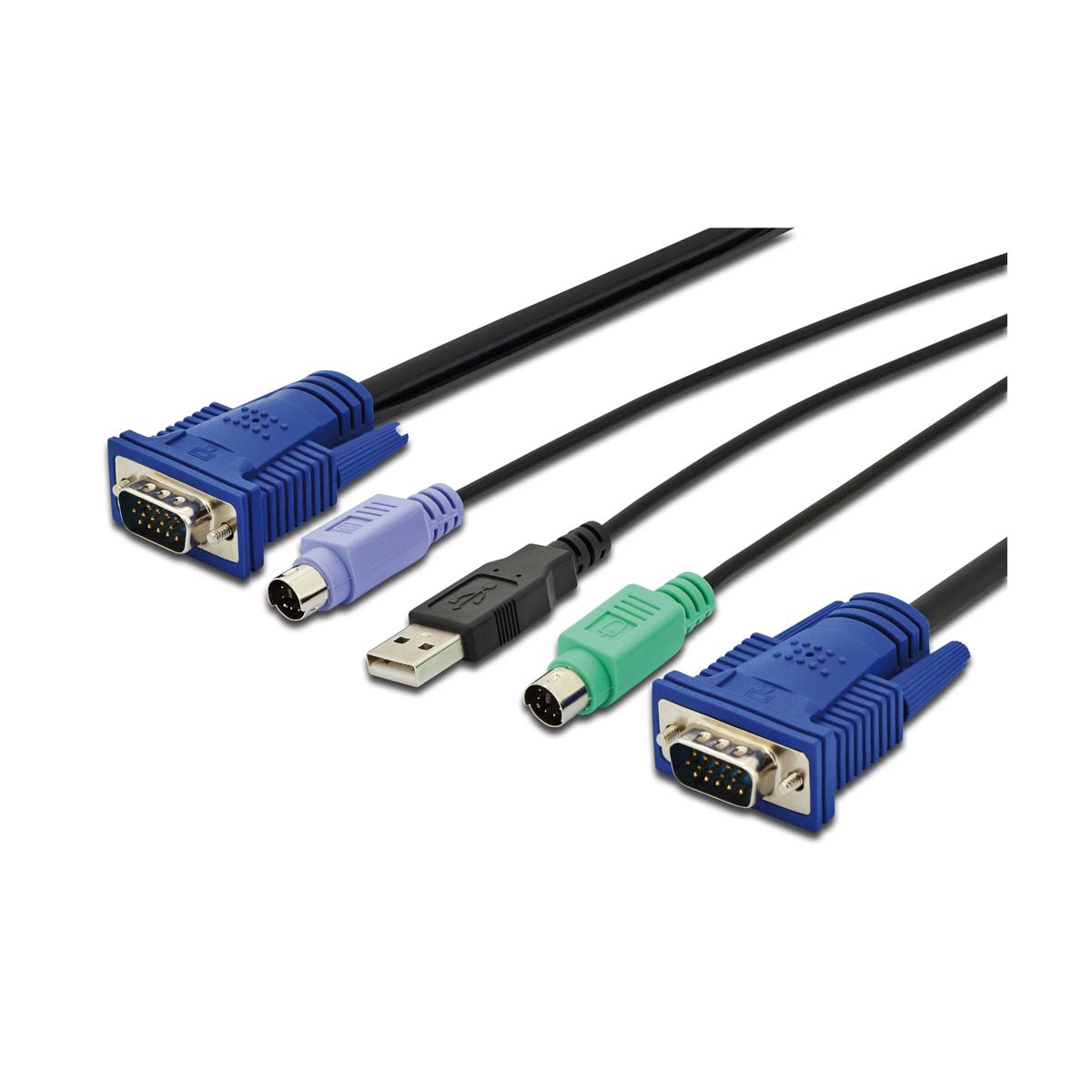 Digitus KVM Kabel PS2 und USB fuer  Bedienkonsolen mit KVM  5m