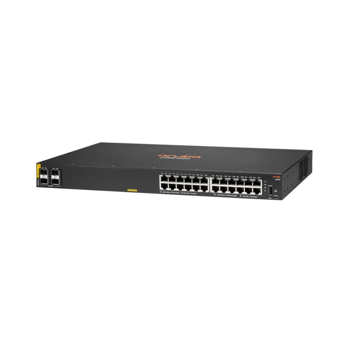 HPE Aruba Networking CX6000 24G CL4 PoE 4SFP 370W Switch