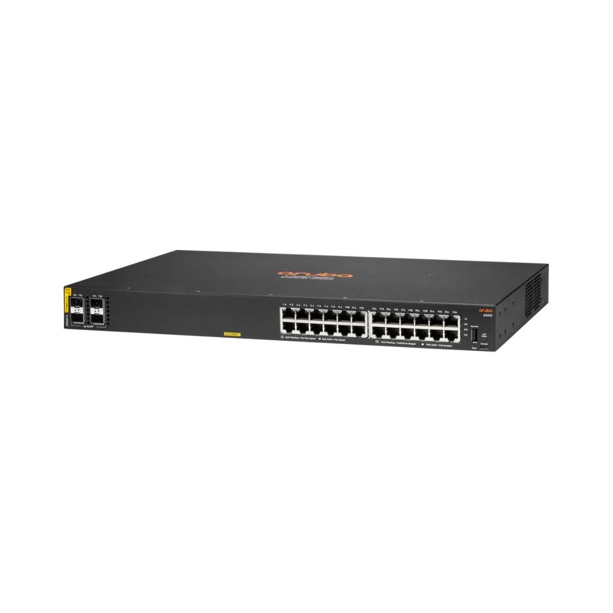 HPE Aruba Networking CX6000 24G CL4  PoE 4SFP 370W Switch