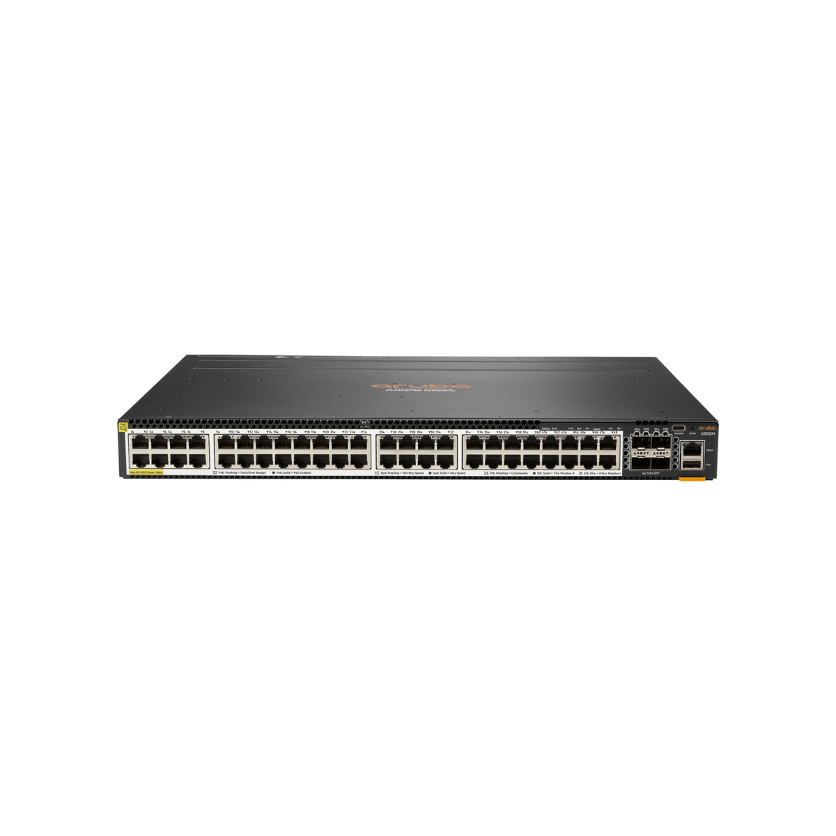 HPE Aruba Networking CX6300M 48SR5 CL6  4SFP56 Switch (min. 1 PSU required)