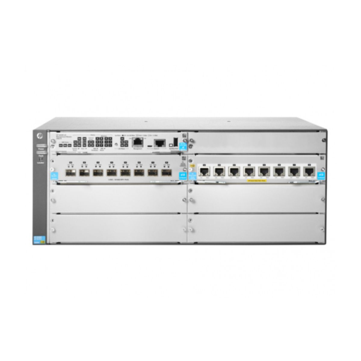 HPE Aruba Networking 5406R 8XGT PoE+ /8SFP+ v3 zl2 Switch, (min. 1 PSU requ.)